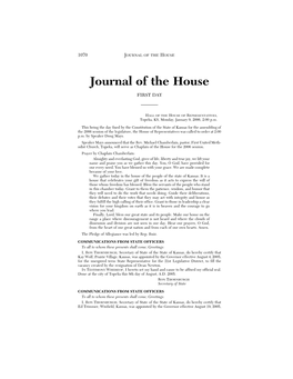 Journal of the House