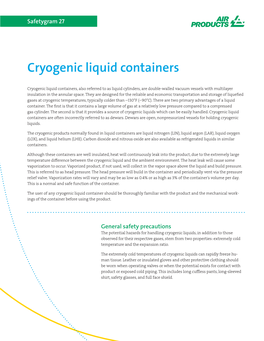 Cryogenic Liquid Containers