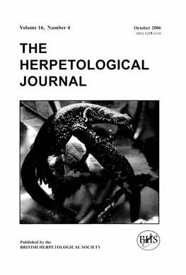 The Herpetological Journal