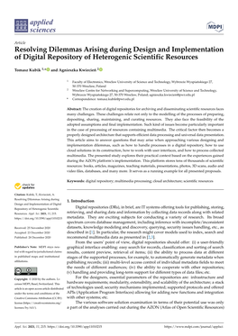 Resolving Dilemmas Arising During Design and Implementation of Digital Repository of Heterogenic Scientific Resources