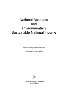 National Accounts and Environmentally Sustainable National Income