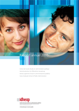 IDHEAP Rapport D'activité 2005