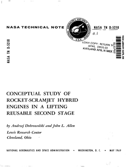 Conceptual Study of Rocket-Scramjet Hybrid Engines