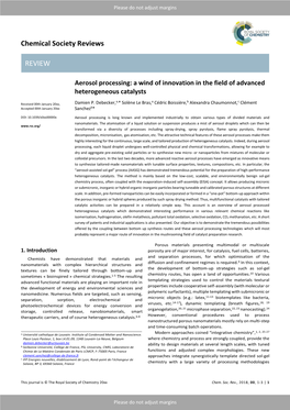 Chemical Society Reviews REVIEW