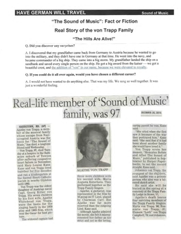 Real-Life Member of 'Sound of Music'