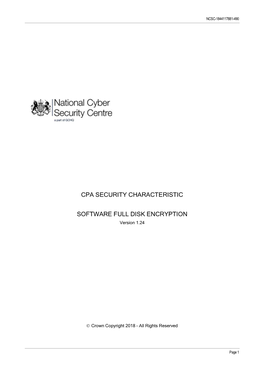 CPA-SC Software Full Disk Encryption