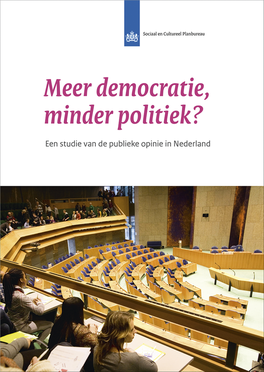 Meer Democratie, Minder Politiek?