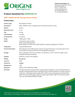 Human Protein Product Data