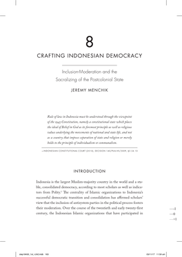 Crafting Indonesian Democracy