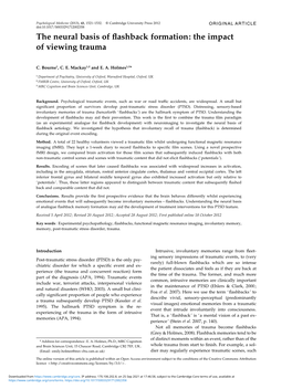 The Neural Basis of Flashback Formation: the Impact of Viewing