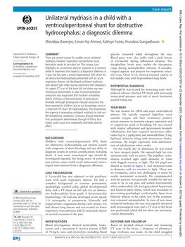 Unilateral Mydriasis in a Child with A