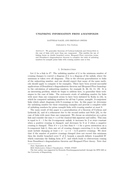 Unlinking Information from 4-Manifolds