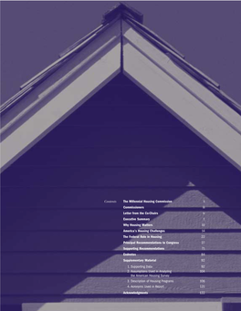 Millenial Housing Commission Final Report