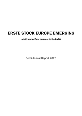 Erste Stock Europe Emerging