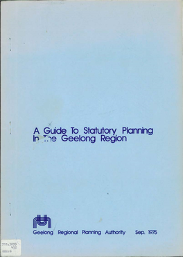 Geelong Regional Planning Authority Area