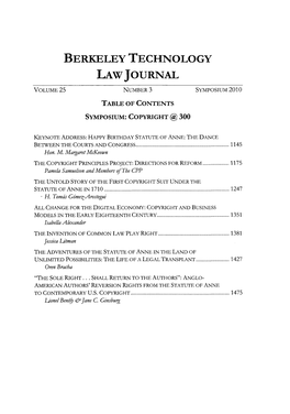 Berkeley Technology Law Journal