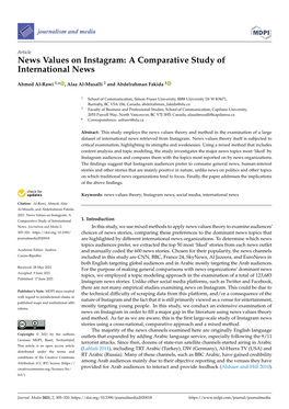 News Values on Instagram: a Comparative Study of International News