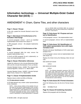 ISO/IEC International Standard 10646-1