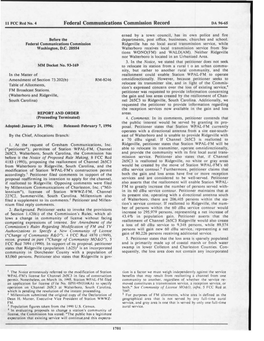 Federal Communications Commission Record DA 96-65