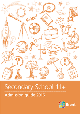 Brent Secondary School Admission Guide 2016