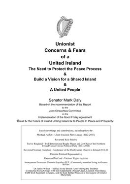 Unionist Concerns & Fears of a United Ireland