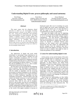 Understanding Digital Events: Process Philosophy and Causal Autonomy