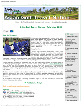 Asian Golf Nation - February 2014