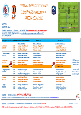 Festival Des U7(Pitchounes)