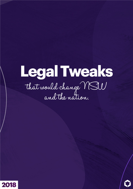 Legal Tweaks That Would Change NSW and the Nation