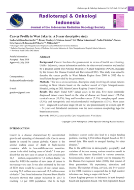 Cancer Profile in West Jakarta