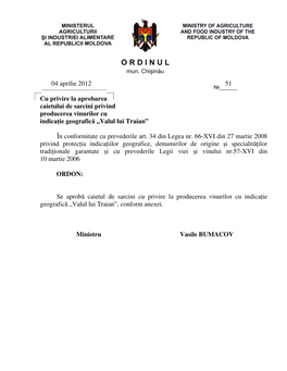 04 Aprilie 2012 51 Cu Privire La Aprobarea Caietului De Sarcini