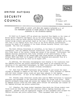 Letter Dated 25 August 1978 from the Charge D'affaires A.I