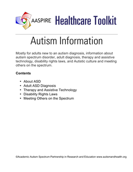 Autism Information