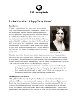 Louisa May Alcott: a Topsy-Turvy Woman?