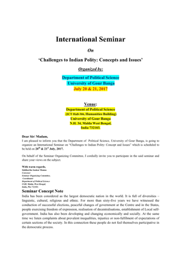 International Seminar