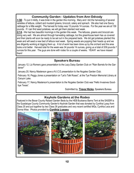 March 2015 Newsletter