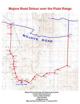 Mojave Road Detour Over the Piute Range