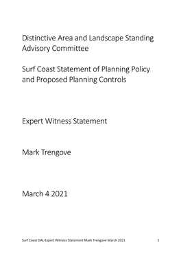 Distinctive Area and Landscape Standing Advisory Committee Surf