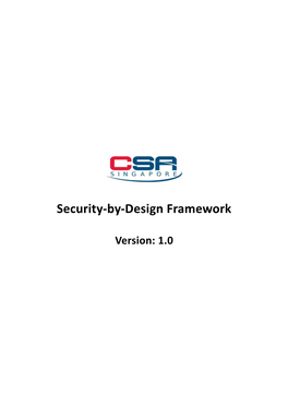 Security-By-Design Framework