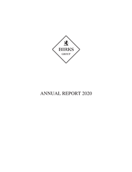 Birks Group Annual Report 2020