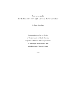 Prosperous Conflict How Backlash Helps LGBT Rights Activists in The