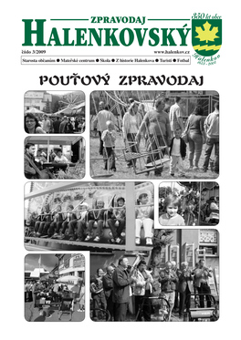 Pouťový Zpravodaj Halenkovský Zpravodaj Informace Z Obecního Úřadu 3/2009