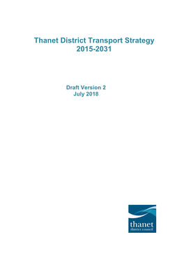 Thanet District Transport Strategy 2015-2031