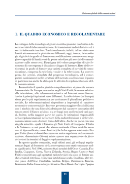 1. Il Quadro Economico E Regolamentare