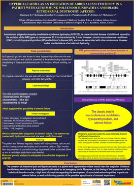 Hypercalcaemia As an Indication of Adrenal Insufficiency in A