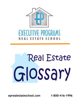 Real Estate Glossary of Terms A