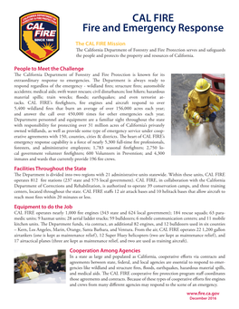 CAL FIRE Fire and Emergency Response