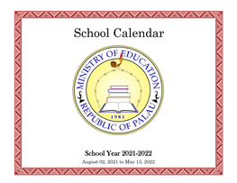 School Calendar 2021-2022 6.27.2020