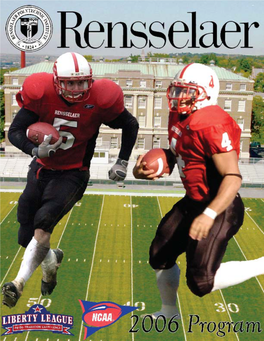 RPI FOOTBALL in the ATHLETICS HALL of FAME (Right), a 2005 Inductee Into the Rens- Below Is the Alphabetical List of the Former Rens- Edwin C