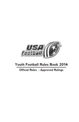 USA Football Rules Book Standardizes On-Field Playing Rules for Youth Football